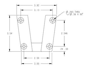 V-Lock Dimensions